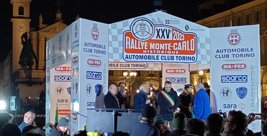 Insubria Classic Rally 2023 presented at Montecarlo Historique Rally Start in Turin